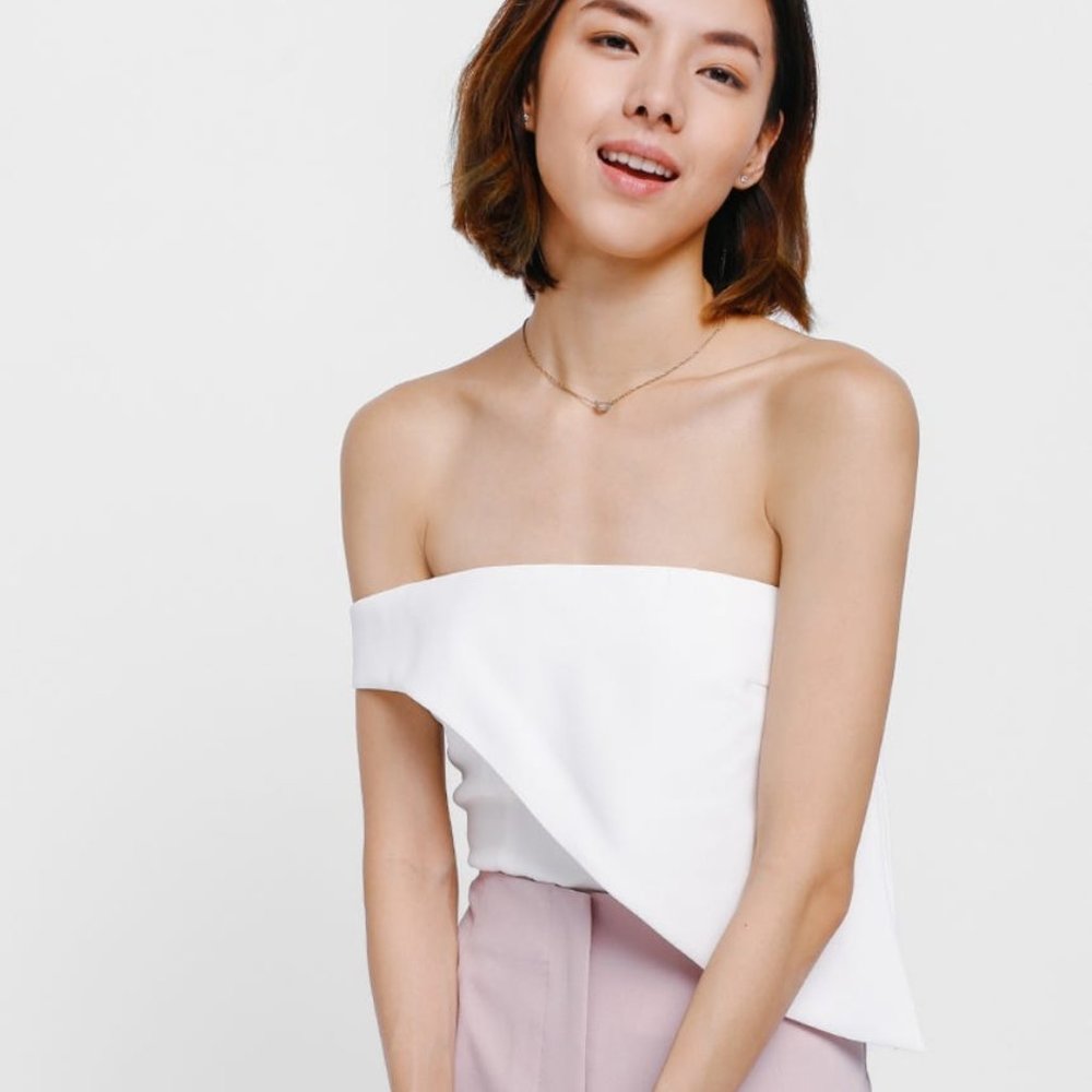 Love Bonito Ovianne Off Shoulder Asymmetrical Top